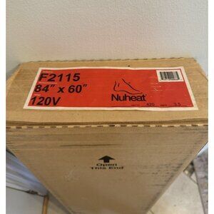 Nuheat Electric Floor Heating Systems 84 X 60 120V 35 Sq Ft Unopened Box NEW!